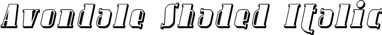 Avondale Shaded Italic