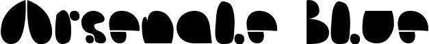 Arsenale Blue font sample