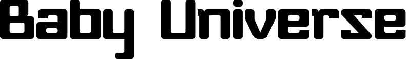 Baby Universe font sample