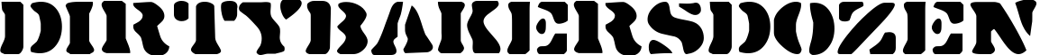 DirtyBakersDozen font sample