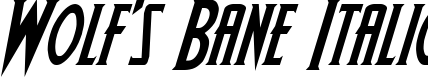 Wolf's Bane Italic