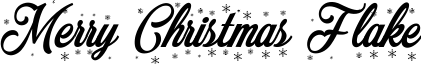Merry Christmas Flake