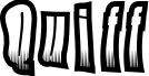 Quiff font sample