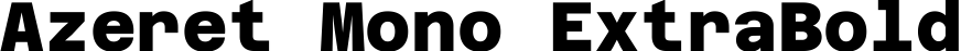 Azeret Mono ExtraBold