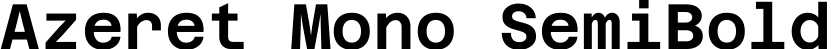 Azeret Mono SemiBold