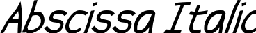 Abscissa Italic