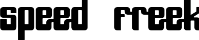 Speed Freek font sample