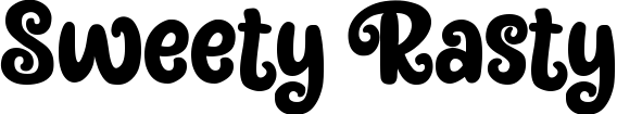 Sweety Rasty font sample