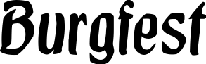 Burgfest font sample