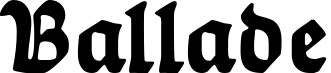 Ballade font sample
