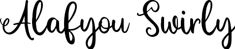Alafyou Swirly title