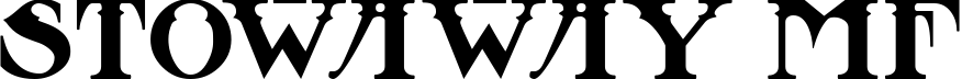 Stowaway MF font sample