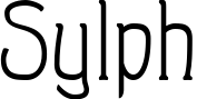 Sylph font sample