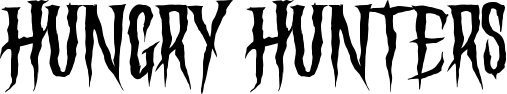Hungry Hunters font sample
