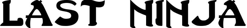 Last Ninja font sample