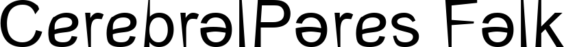 CerebralPares Falk font sample