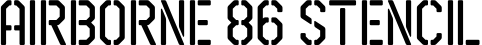 Airborne 86 Stencil