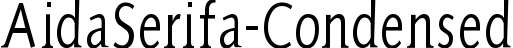 AidaSerifa-Condensed