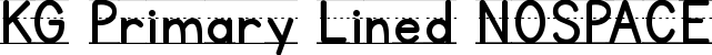 KG Primary Lined NOSPACE