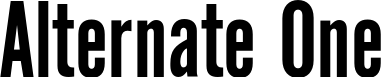 Alternate One font sample