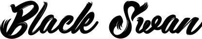 Black Swan font sample