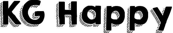 KG Happy font sample