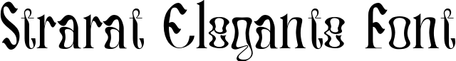 Strarat Elegante Font title