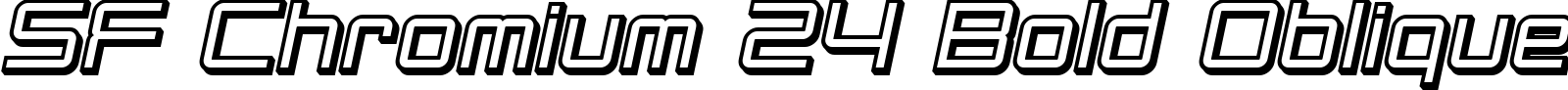 SF Chromium 24 Bold Oblique title