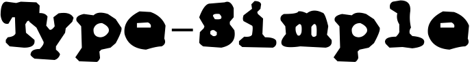 Type-Simple font sample