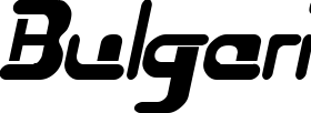 Bulgari font sample