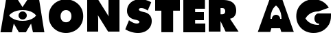 Monster AG font sample