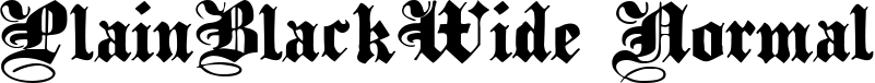 PlainBlackWide Normal