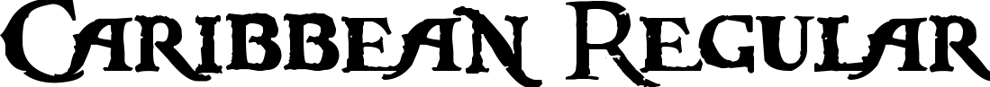 Caribbean Regular font sample