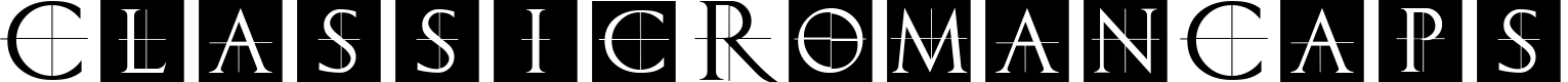 ClassicRomanCaps font sample
