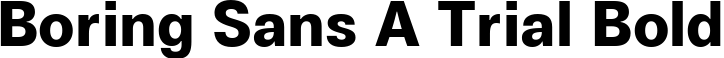 Boring Sans A Trial Bold