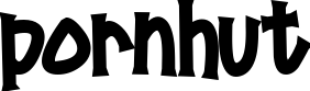 Pornhut font sample