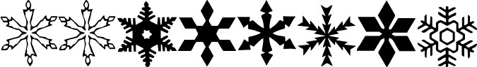 WWFlakes font sample