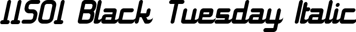11S01 Black Tuesday Italic