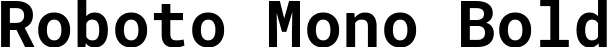 Roboto Mono Bold