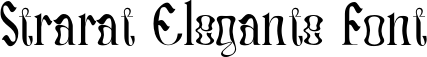 Strarat Elegante Font