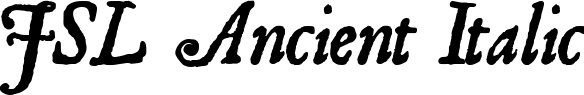 JSL Ancient Italic font sample