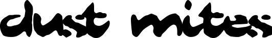 Dust Mites font sample