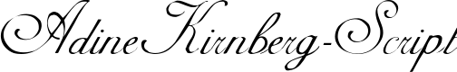 AdineKirnberg-Script font sample