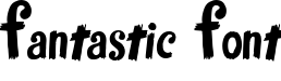 Fantastic Font title