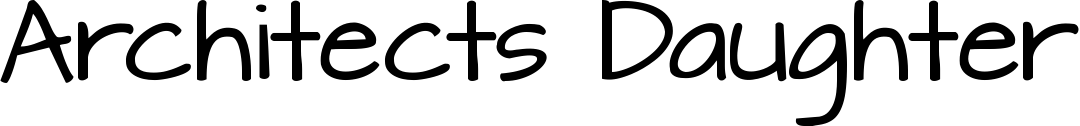 Architects Daughter font sample