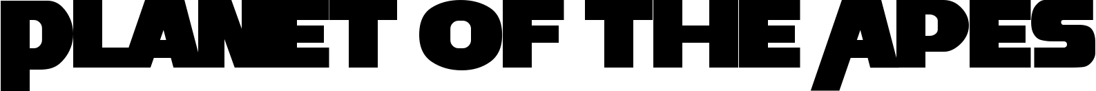 Planet of the Apes font sample
