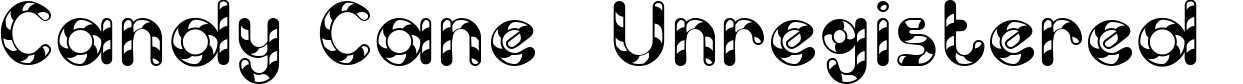 Candy Cane (Unregistered) font sample