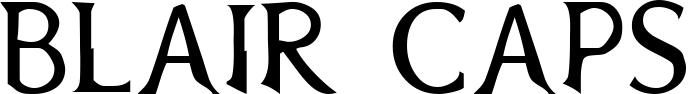 Blair Caps font sample