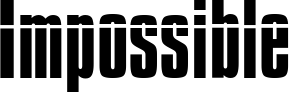 Impossible font sample