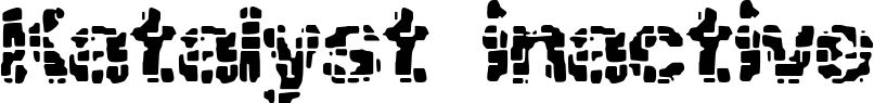Katalyst inactive font sample